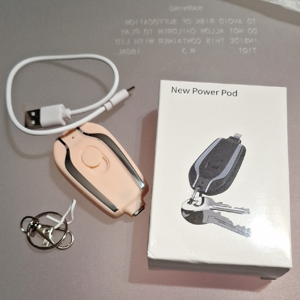 Keychain Charger - Pink